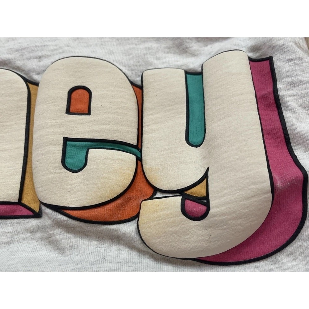 Walt Disney World Crew Neck Pullover Sweatshirt Gray Colored Lettering Back Arms - Picture 6 of 7